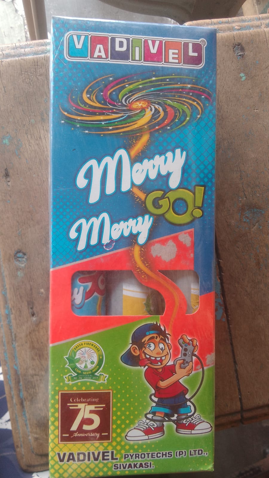 Krish Crackers MERRY Go MERRY Sky Shot N Chakkar